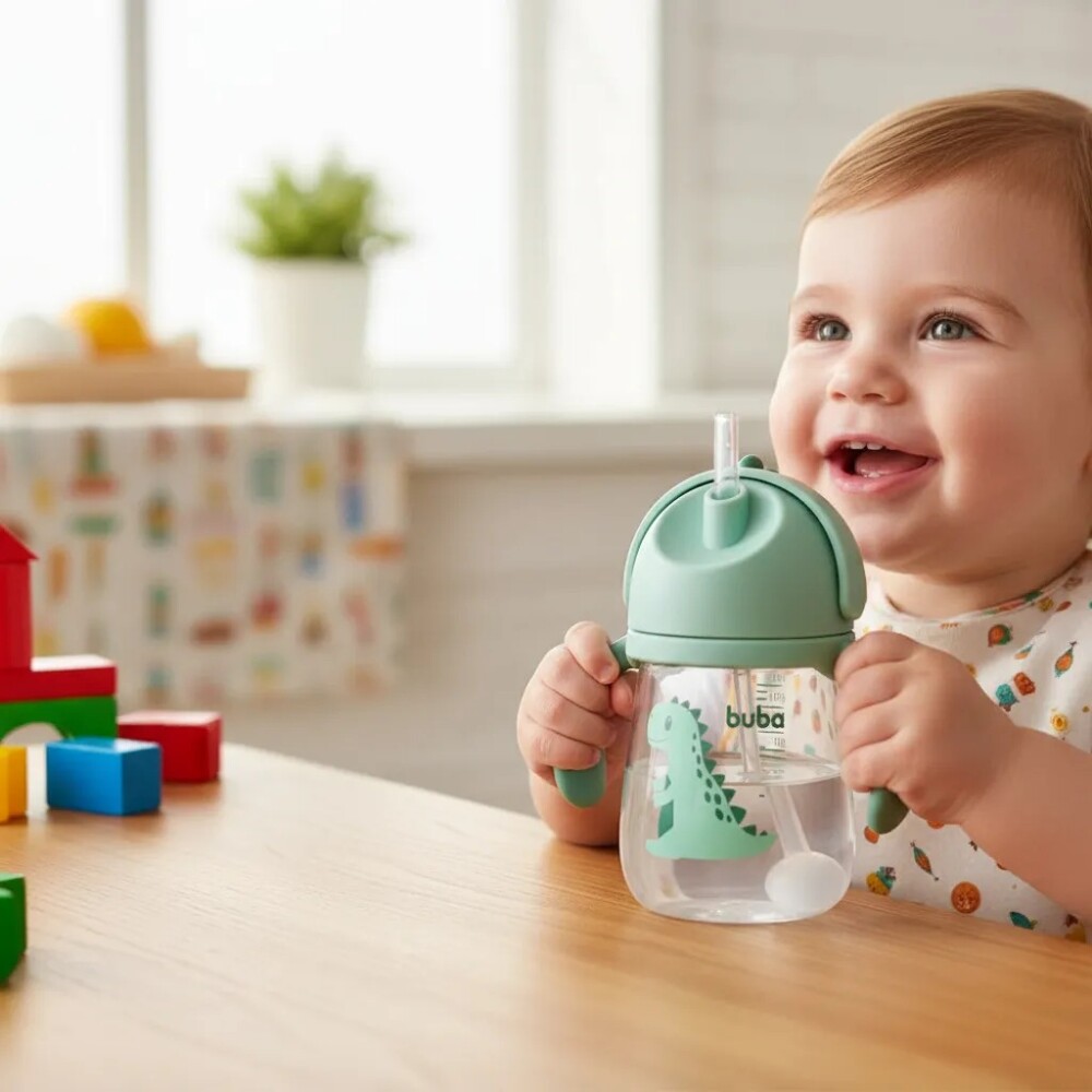 Vaso BUBA anticolico sorbito DINO Dino verde clasico