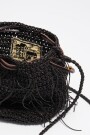 BOLSO MINI TRENZADA Marron