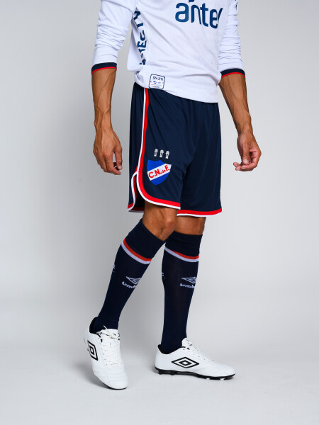 Short Nacional Oficial 2024 Nacional Hombre Azul Marino, Rojo, Blanco
