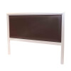 RESPALDO DE SOMMIER 2.00 MTS - MARCO BLANCO - TAPIZADO SINTETICO CHOCOLATE RESPALDO DE SOMMIER 2.00 MTS - MARCO BLANCO - TAPIZADO SINTETICO CHOCOLATE