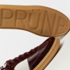 Sneaker Nil En Cuero Liso Bordeaux