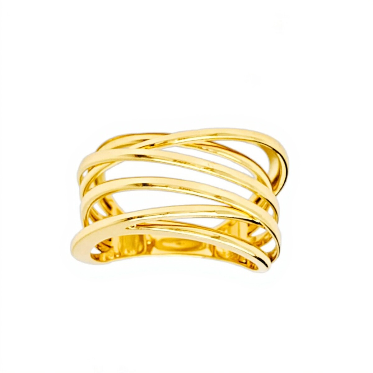 Anillo Hilos -Oro bajo-Sin piedra-AN8236 - sinpiedra 