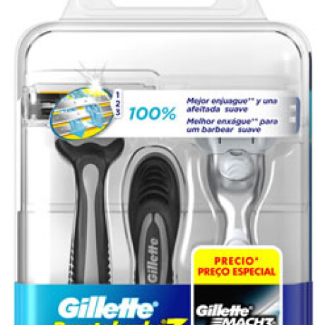 Gillette Pack Prestobarba 3 Men X3 + Mach3 Gillette Pack Prestobarba 3 Men X3 + Mach3
