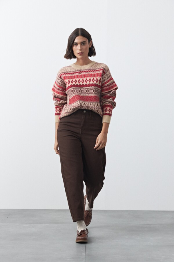 SWEATER HUANCAYO Beige Melange