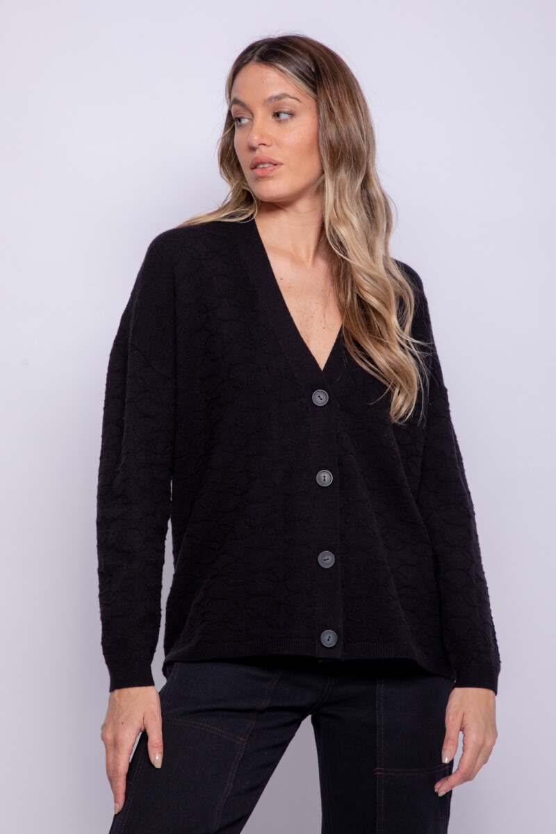 CARDIGAN SONICA Negro