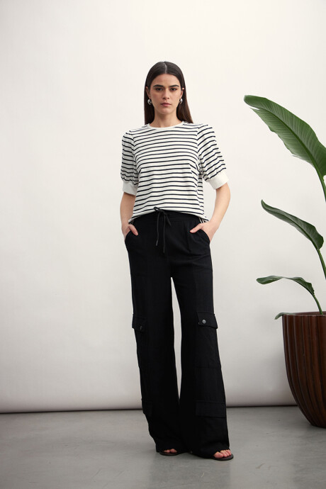 Pantalon Cargo Negro