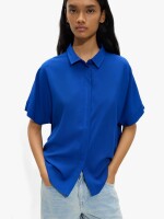 Camisa De Manga Corta azul