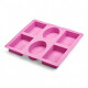 Molde para Jabones Silicona 21,9 x 20x 2,5 cm Sin Color