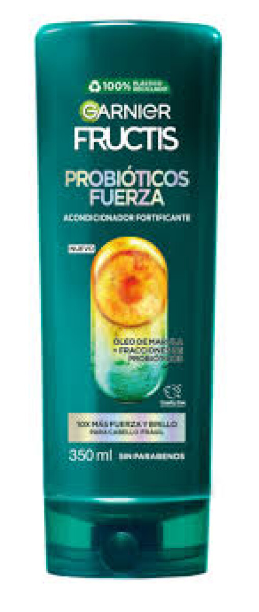 Garnier Fructis Acondicionador Probióticos Fuerza 350 ml | Cabello Fuerte y Nutritivo 