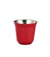Taza pocillo de acero doble pared - 160ml Rojo