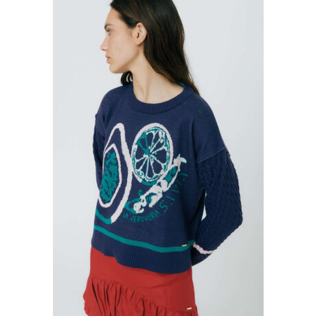 BUZO LA VERDULERIA Azul