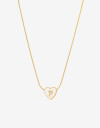 Cadena Corta con Dije Piedras Cadena De Acero Dije Inicial "p" - Dorado