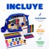 Set de Arte Infantil con Bolso 57 Piezas para Pintar y Dibujar Azul