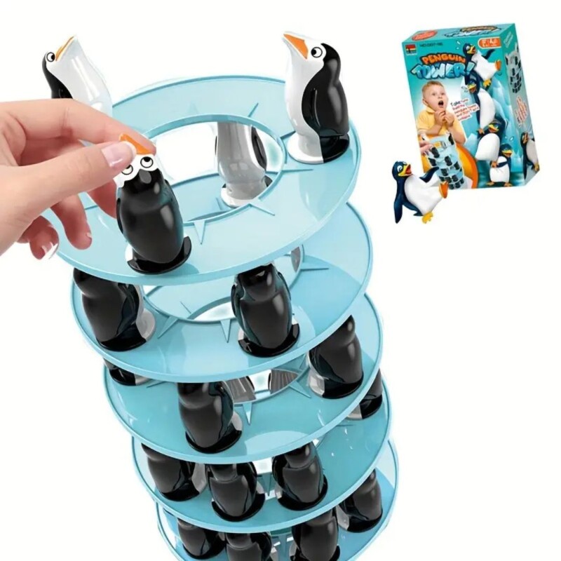 Juego equilibrio con pinguinos Sin Color
