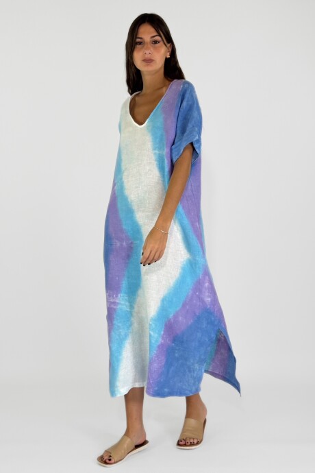 VESTIDO AGRAFE Turquesa