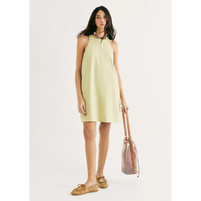 VESTIDO FEM VERDE CLARO