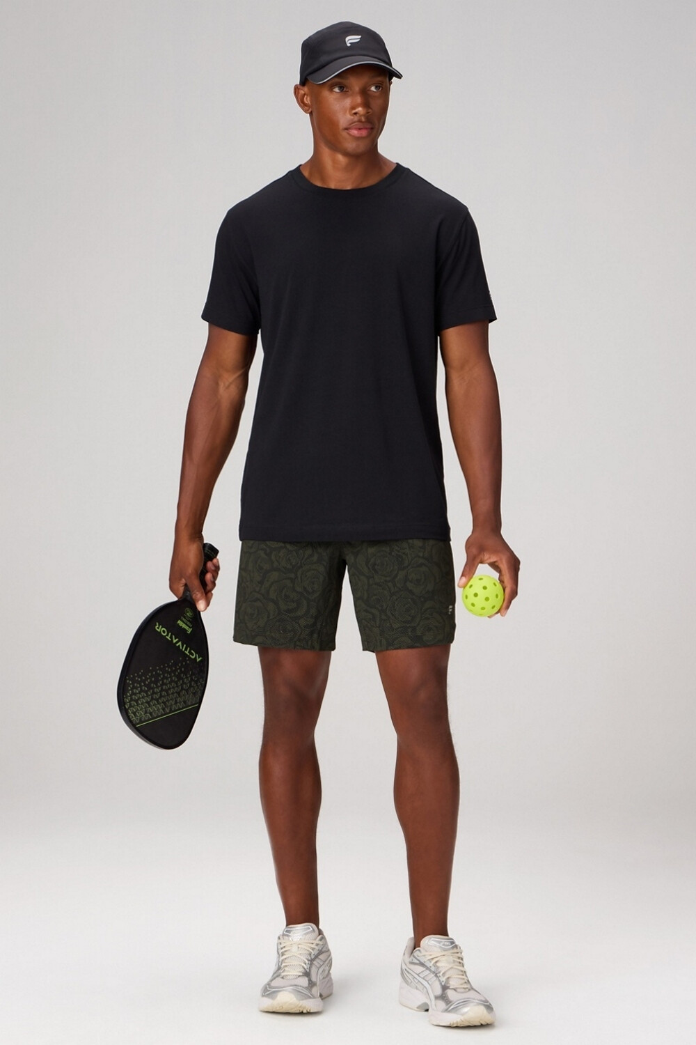 Short The 7 One Short (Lined) Hombre Utility Green Rose Halftone