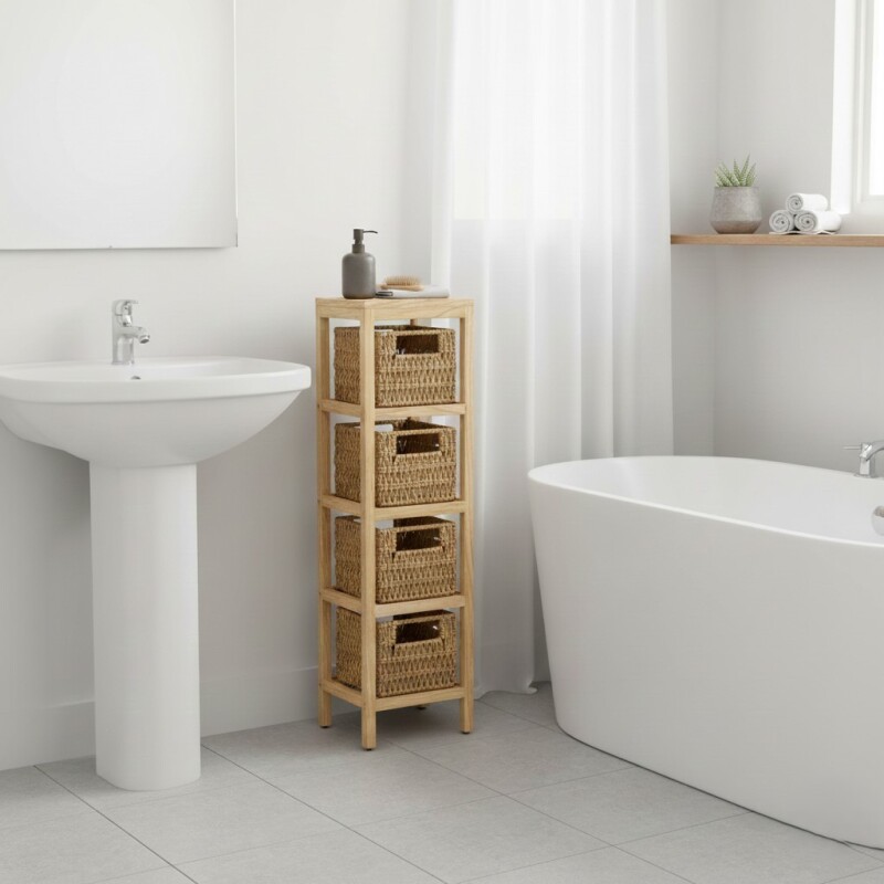 ESTANTE ORGANIZADOR C/4 CESTAS Unica