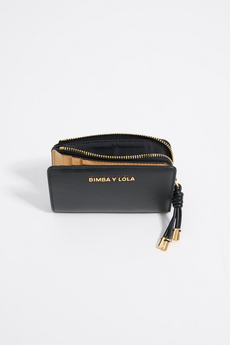 CARTERA PIEL Negro