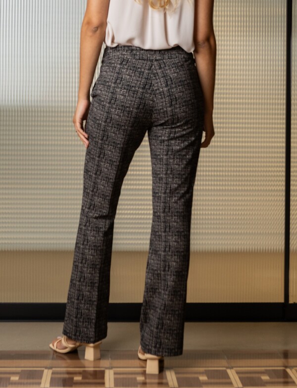 Pantalon Pull On NEGRO/BEIGE