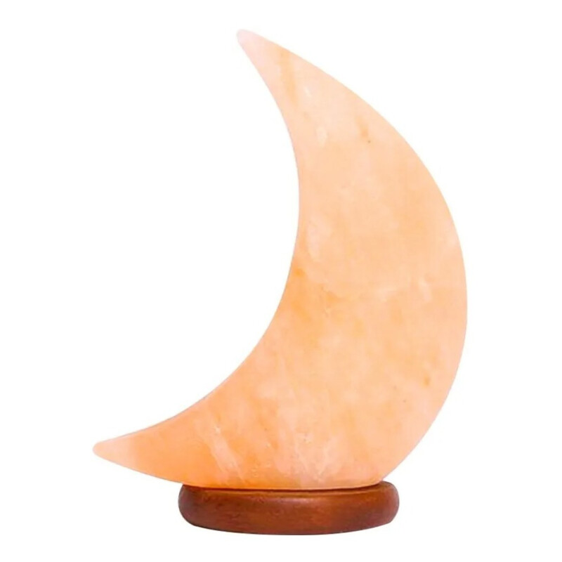 Lámpara De Sal Del Himalaya De Luna Usb Premium Oferta Blanco