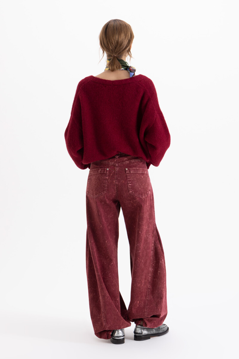 PANTALON GIGI Bordo