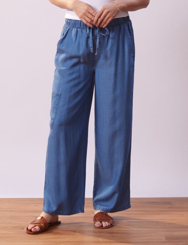 Pantalon Lyocell Cargo JEAN