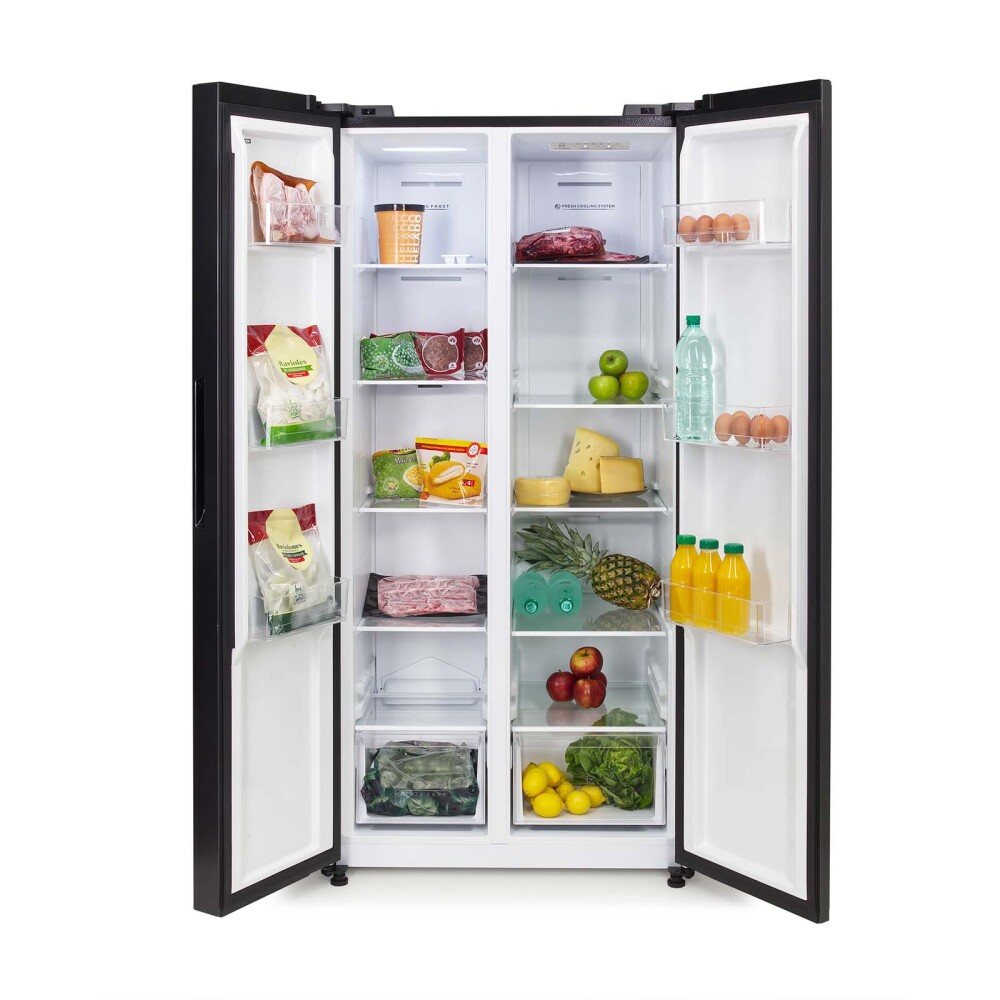HELADERA JAMES 442-LITROS GRIS RJ 35M SBSI DARK INOX