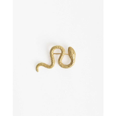 Prendedor Víbora Dorado Oro Amarillo