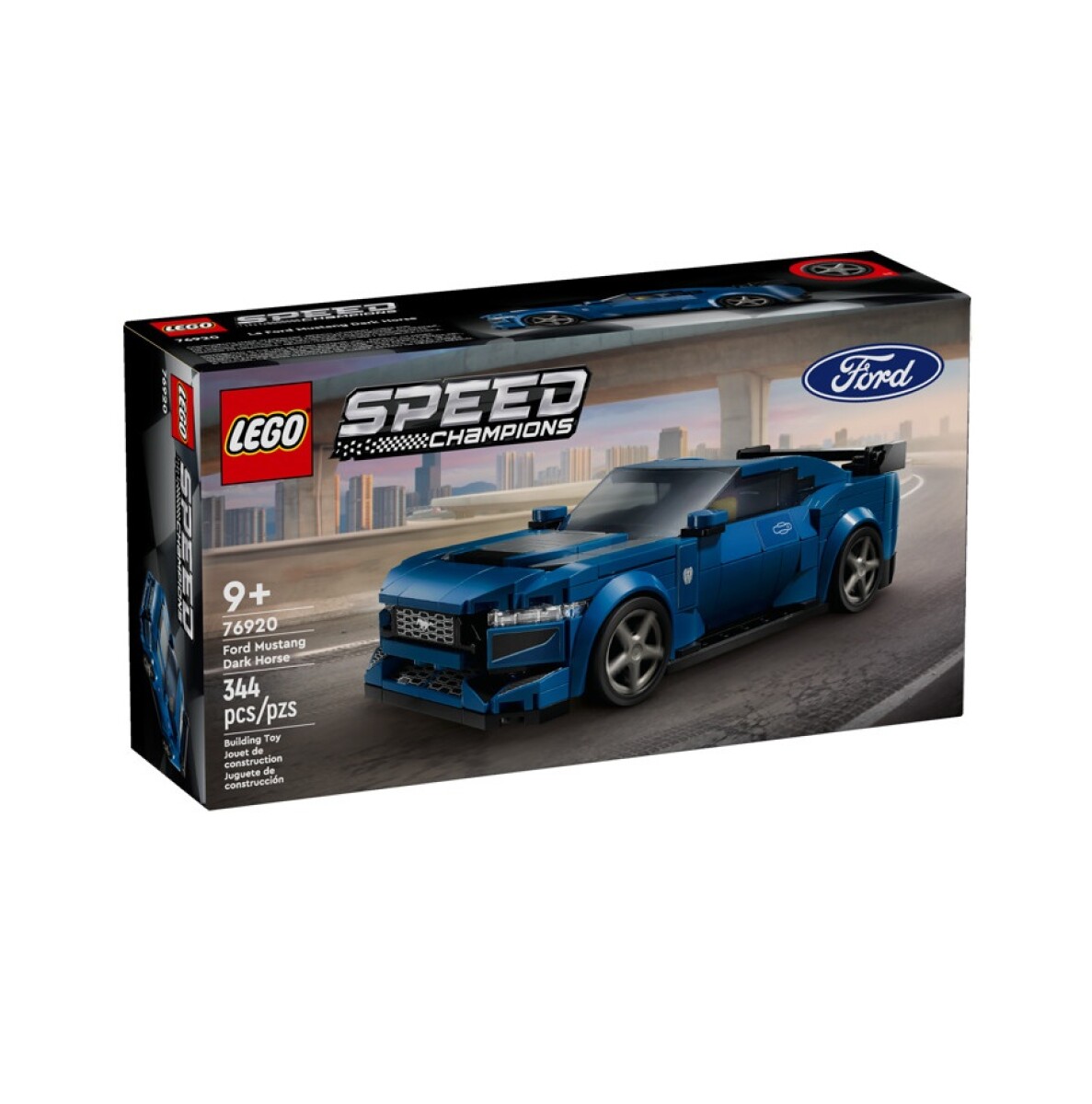 LEGO Ford Mustang Dark Horse Auto Deportivo 344 Piezas 9+ 
