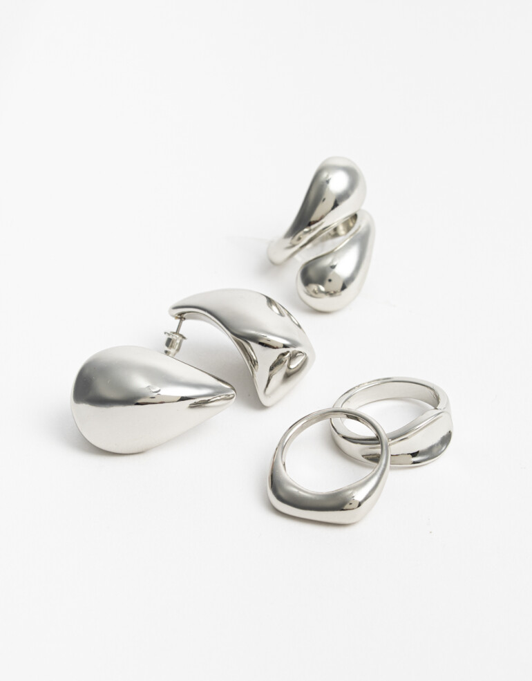 Bijouterie Set Metal Bijou Set Metal - Plateado Rodio