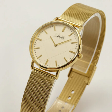 Reloj de Pulsera para Mujer Diseño Elegante Urbano Moderno Dorado