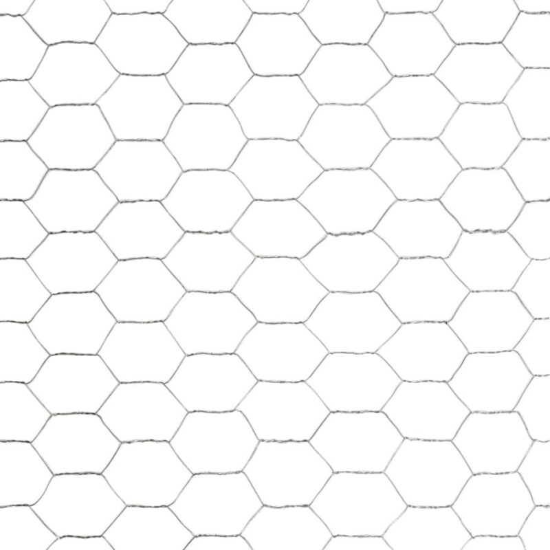 Tejido Electrosoldada Galvanizada Hexagonal 1.24mm 1.00X25M Gris