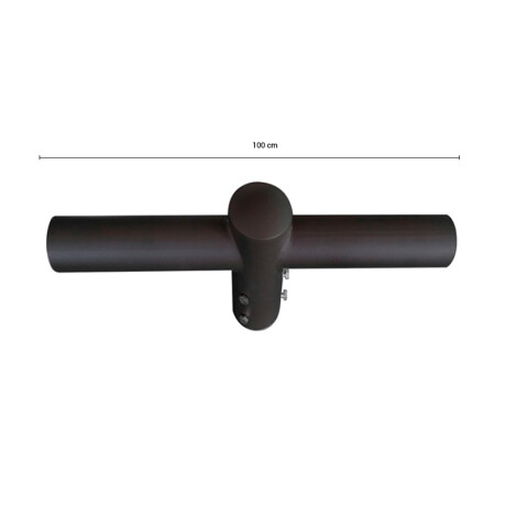 SOPORTE DE COLUMNA PARA FOCOS LED - 100CM Soporte Brazo Doble de Columna Para Luminaria Vial 100 cm
