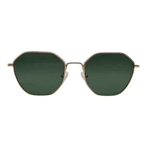 Tipo: Lente de sol. Marca: MÓ. Tratamiento: UV y Polarizado. Material: Metal aleación. Color cristal: Verde espejado. Calibr doradocombinado