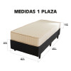 Ltc Petra Sommier Colchón 1 Plaza Espuma Densidad 26 Color Negro Ltc Petra Sommier Colchón 1 Plaza Espuma Densidad 26 Color Negro