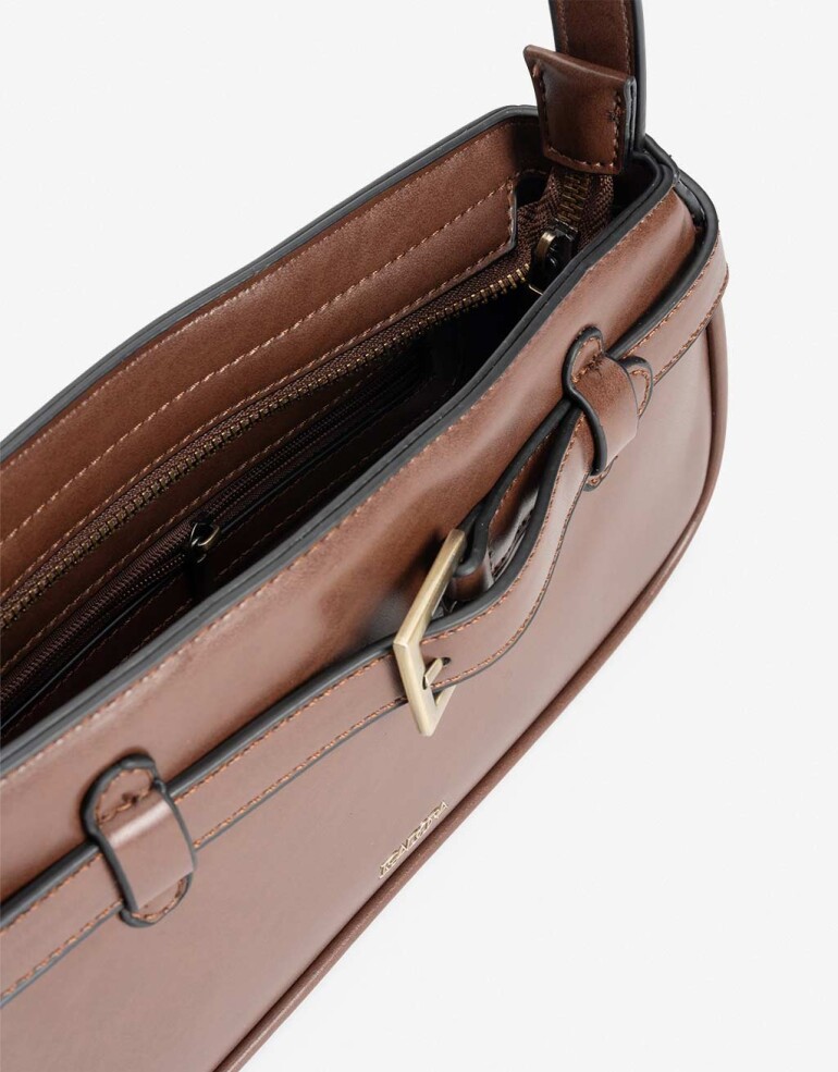 Bandoleras Cartera Formato Bandolera - Marron Oscuro