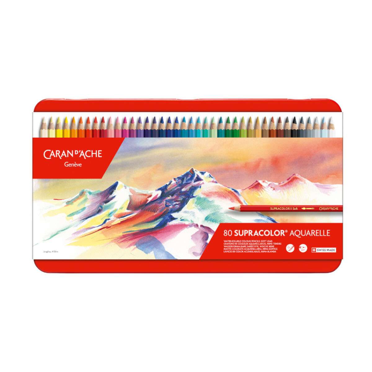 Lápices de colores Caran d'Ache Supracolor Soft - 80 colores 