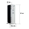Enxuta Raenx971 Radiador De Aceite 7 Elementos 1500 W Termostato Color Blanco Enxuta Raenx971 Radiador De Aceite 7 Elementos 1500 W Termostato Color Blanco