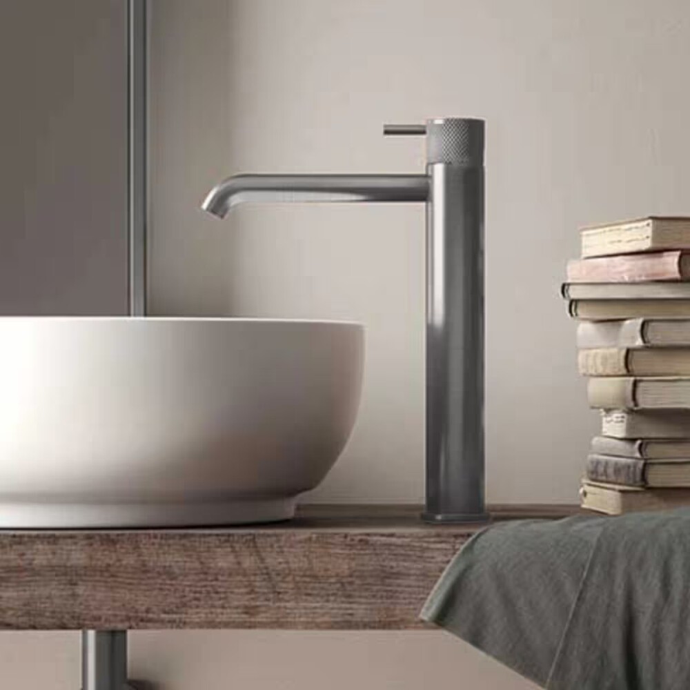 Monocomando lavatorio alto FASANO grafito Aqualía Monocomando Lavatorio Alto Fasano Grafito Aqualía