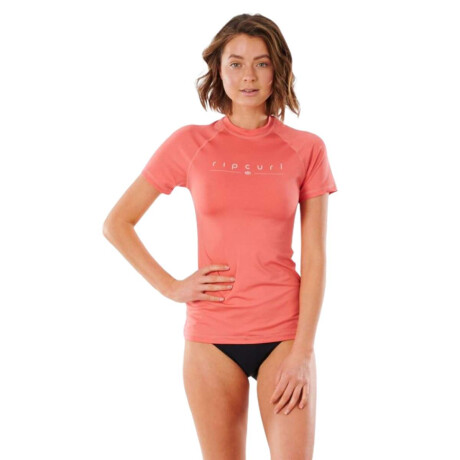 Lycra Rip Curl Golden Rays S/Sl Uv Rosado