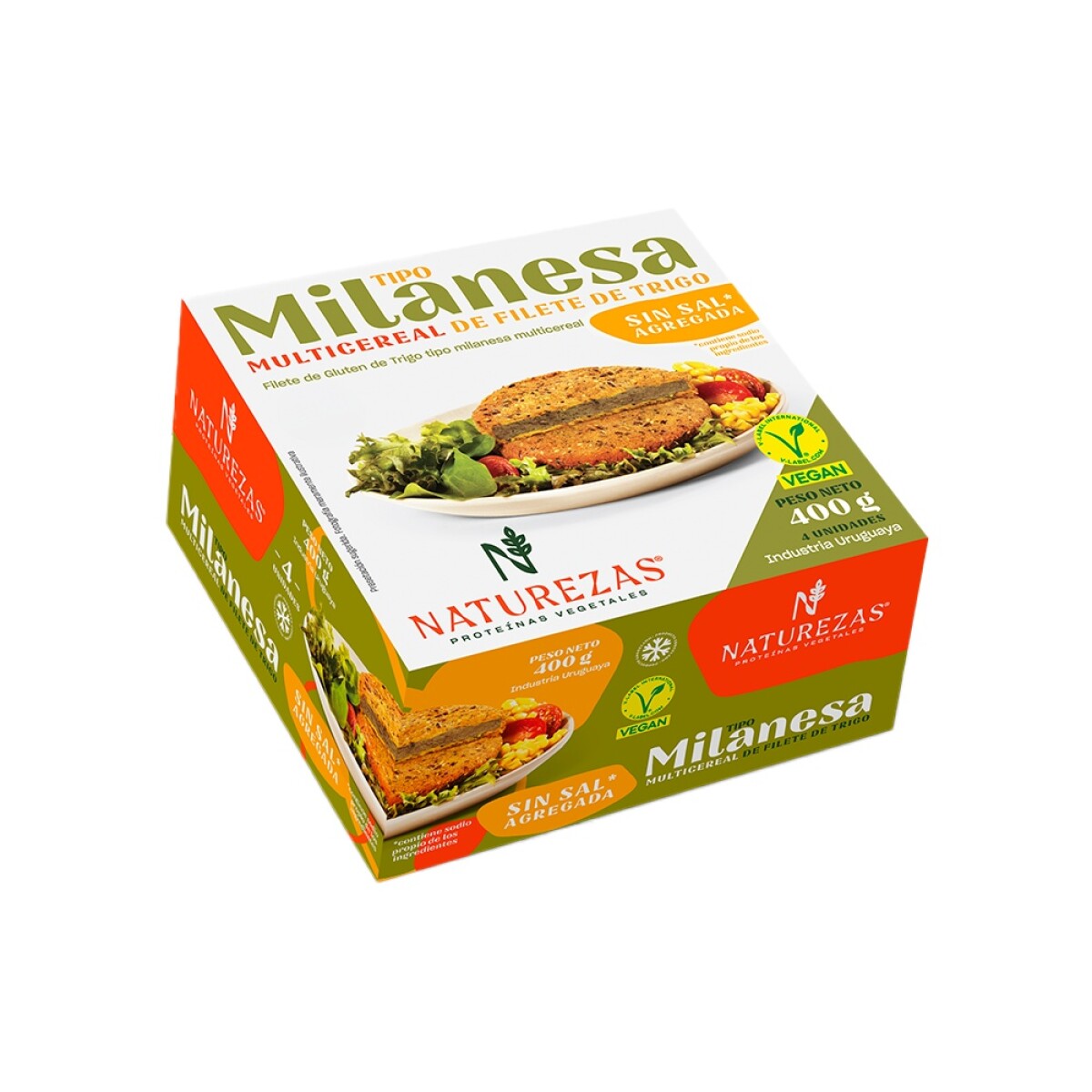 Milanesas Multicereal De Trigo Sin Sal Naturezas 400g 