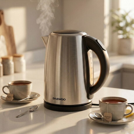 Jarra electrica de acero Daewoo | Selector de temperatura | Digital Jarra electrica de acero Daewoo | Selector de temperatura | Digital