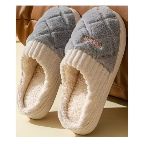 Pantufla de Felpa Super Abrigadas Antideslizante Unisex Celeste