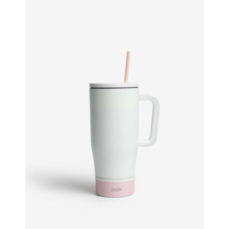 Vaso Metálico ''lo Quiero Todo'' Blanco Hueso