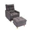 Sofa Cama Montreal 1 Cuerpo Con Puff Gris Sofa Cama Montreal 1 Cuerpo Con Puff Gris