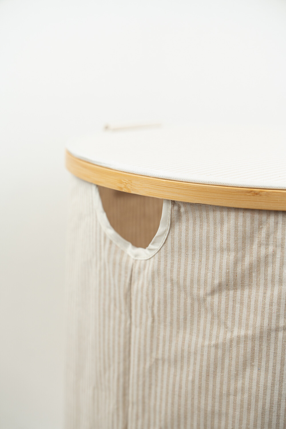 Cesto Solara A Rayas C/tapa Estampado 1