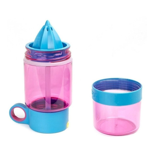 Exprimidor Con Botella Caramañola Portatil Kidzinger Variante Color Rosa