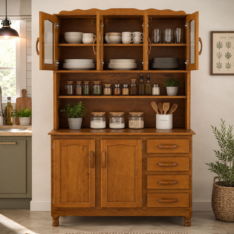 Alacena Kit De Cocina 5 Puertas 4 Cajones Madera Maciza Alacena Kit De Cocina 5 Puertas 4 Cajones Madera Maciza