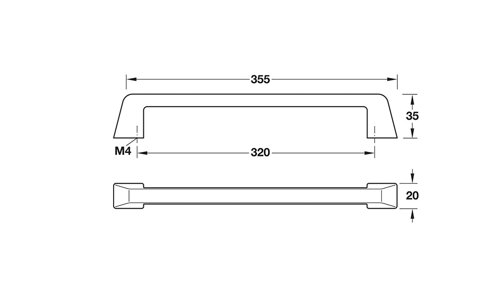 Tirador en forma de arco 106.69.66 355
